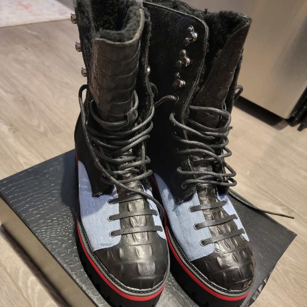 *NEW* Jennifer Le Finch Denim x Croc boot